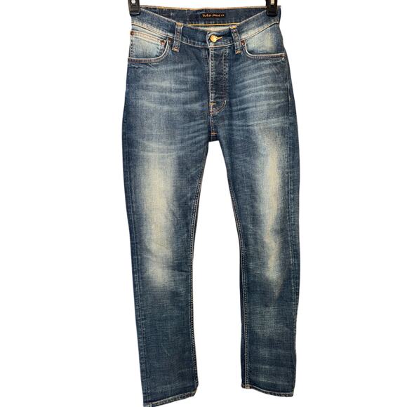 Nudie Men’s "Dude Dan" Button-Fly Jeans Size 26 × 30 – Tapered Denim - Picture 3 of 8